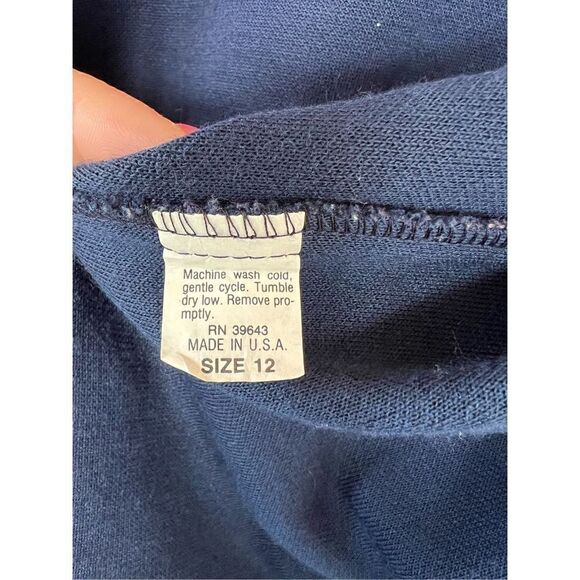 Vintage Navy Blue Cardigan - Picture 3 of 5